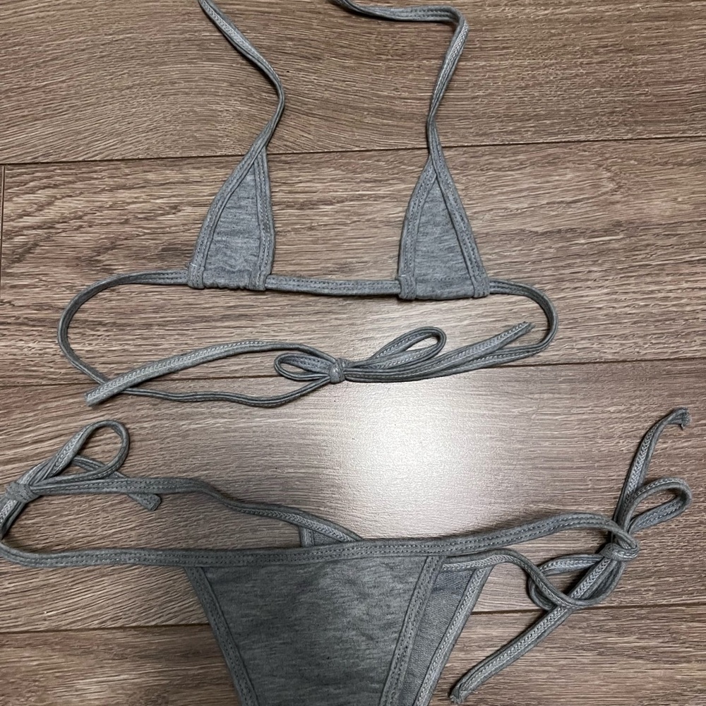 Teeny Weeny Gray Bikini